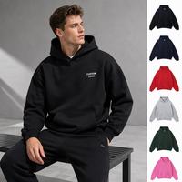 Logo Kustom Unisex Berkualitas Tinggi Anti-susut Tebal Ukuran Besar Tanpa Tali Bernapas Tahan Angin Katun Fleece Sublimasi Pewarna