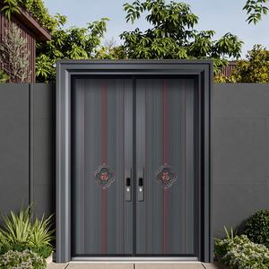 Pintu masuk ayunan aluminium, Pintu Masuk Hotel Gym luar ruangan elegan Modern gaya terbuka gerbang aluminium cor kustom keamanan pintu masuk Villa mewah - Product Image 1