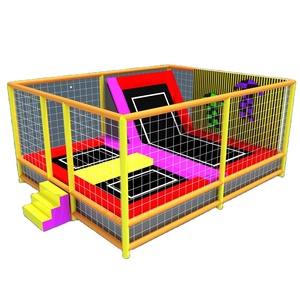 Trampoline carré avec tapis élastique, parc d'attractions, aire de jeux intérieure, parc de trampolines pour enfants et adultes BLQTP-032, trampoline extérieur - Product Image 1