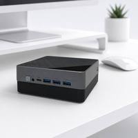 Mini PC Multifuncional de Bajo Consumo con 2 Puertos RJ45 LAN de 1000M, 2 Puertos HDMI, Puerto Mi y 3 Puertos USB Tipo-C 3.0