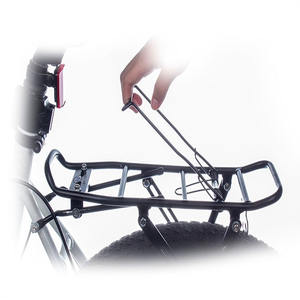 Alliage d'aluminium noir JIUYUE de haute qualité capacité de charge de 50kg <span class=keywords><strong>porte</strong></span>-<span class=keywords><strong>vélo</strong></span> arrière détachable pour vélos de montagne et de route - Product Image 1