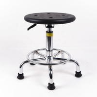 Type de réglage de la hauteur chaise noire antistatique tabouret ESD écologique moderne école laboratoire meubles école laboratoire informatique