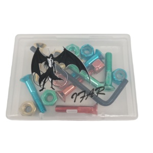 <span class=keywords><strong>1</strong></span>英寸滑板硬件与各种包装选择滑板螺栓和螺母 - Product Image 2