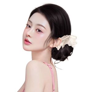 Perruque chignon avec clip, coiffure fleurie, perruque haute pour femme, extension de cheveux - Product Image 2