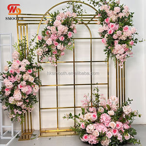 Bouquet floral artificiel rose au design élégant pour centre de table de mariage et décoration - Product Image 5