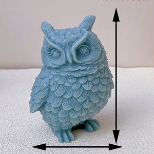 Molde de Silicona 3D para Velas con Forma de Búho, Molde de Silicona para Velas Aromáticas con Forma de Búho para Decoración del Hogar, Molde de Resina - Product Image 5