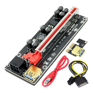 Venta al por mayor de fábrica: Nuevo Riser PCI-e Ver 009s Plus de 1x a 16x con 8 condensadores, Riser GPU Ver 009s Plus V0 - Product Image 1