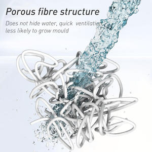 Tapis antidérapant pour salle de bain, rectangulaire, en PVC, imperméable, pour salle de douche, design minimaliste, couleur unie - Product Image 4