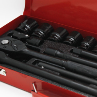 Ensemble de clés à douille 24 pièces boîte en métal de haute qualité pour boîte à outils de réparation de voiture de mécanicien automobile