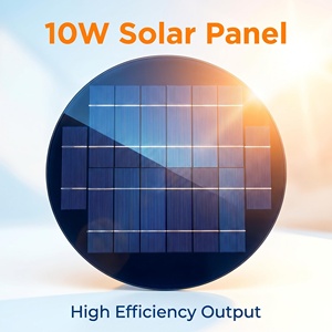 Wholesale SUNBOY <b>SOLAR</b> Large Round PolyCrystalline 10W Black 6V <b>Solar</b> With 18-18.5% Efficiency for <b>Solar</b> Street <b>Light</b> SD-345 Our - Product Image 3