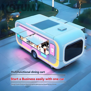 Camion de nourriture mobile multifonctionnel, chariot à glaces pour vendeurs de rue, construction en acier inoxydable, résistant à la rouille - Product Image 3