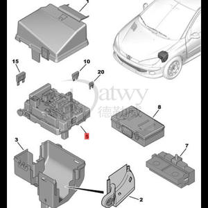 OE 6500Y1 6500Y3 9650664080 9657608580 9807028780 Peugeot 206 207 307 <span class=keywords><strong>Citroen</strong></span> C2 <span class=keywords><strong>C5</strong></span> B5 Boîte à fusibles <span class=keywords><strong>BSM</strong></span> (marque Datwy) - Product Image 6