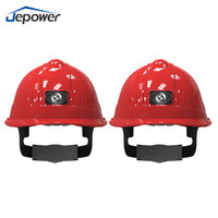 Casque de sécurité 4G intelligent avec suivi GPS, matériel ABS de lecture vidéo en direct pour les travailleurs des mines de chantier de construction