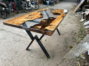 โต๊ะอาหารเรซิ่นอีพ็อกซี่สั่งทำพิเศษสุดหรู งานแฮนด์เมด ขายส่งเดือนมีนาคม สั่งซื้อเลย สินค้ามาใหม่ปี 2026 - Product Image 3