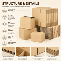 Boîte en carton ondulé robuste et recyclable sur mesure pour l'emballage d'électronique grand public et l'expédition d'appareils électroménagers