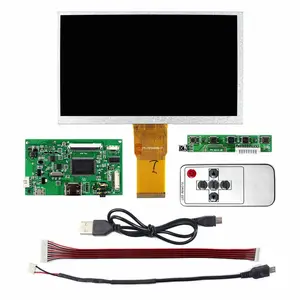 7 polegadas 1024x600 esticada bar monitor lcd 4k painel visor lcd para computador com hd mi controlador board