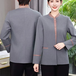 Uniforme de Otoño-Invierno para Personal de Limpieza de Hotel, Centro de Confinamiento Femenino, Club y Propiedades - Product Image 3