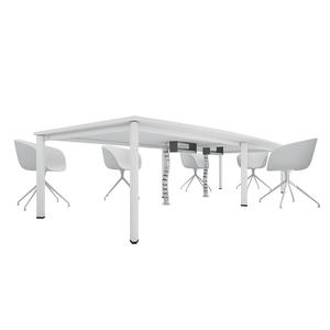 Table de conférence moderne en forme de bateau avec pieds en métal en forme de bateau pour bureau professionnel et hôtel - Product Image 5