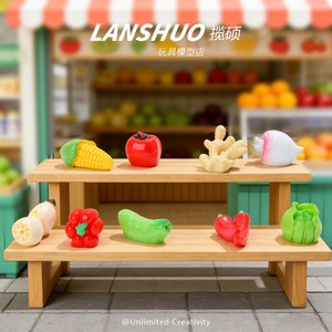 Modèle miniature de légumes en résine Lanshuo, échelle 1:12, jouet alimentaire DIY pour décorations de maison de poupée - Product Image 2