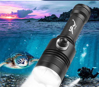 Professionnel Portable XHP70 LED lanterne de plongée sous-marine haute puissance lumière de plongée sous-marine en alliage d'aluminium pour lampe de poche de plongée