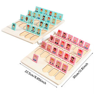 Gioco da Tavolo in Legno per Bambini EDULAND - Indovina Chi Sono per Bambini dai 5 ai 7 Anni, Esercizio di <span class=keywords><strong>Ragionamento</strong></span> <span class=keywords><strong>Logico</strong></span> e Memoria, Giocattolo Educativo - Product Image 1