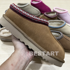 Tùy Chỉnh Bán Buôn Xấu Xí Khởi Động Ban Đầu Mùa Đông Len Da Cừu Trượt-On Giày Femme Ug Tasman Dép Đi Trong Nhà Cho Phụ Nữ Người Đàn Ông - Product Image 3