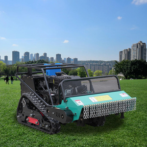 <span class=keywords><strong>Tondeuse</strong></span> à gazon industrielle de haute qualité, 4 temps, 420 cm³, 12 CV, télécommandée sans fil, sur chenilles, à essence et électrique, largeur de coupe 80 cm - Product Image 5