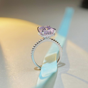 Madonna 2023 New Hot sản phẩm 14k 18K tím vàng của phụ nữ Kim Cương Vòng phòng thí nghiệm Grown Nhẫn cưới - Product Image 4