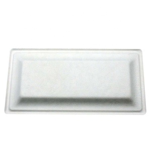 Biodegradable 10 pulgadas de bagazo de caña de placa cuadrada de color blanco precio de fábrica - Product Image 6