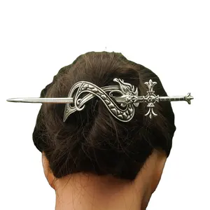 Vintage Celtics noeuds Viking Dragon épingles à cheveux crâne épée cheveux bâton femmes cheveux accessoires titulaire bijoux
