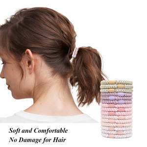 Bandeau pour cheveux pour femmes très vendu avec fil brodé, tissu hautement élastique, accessoires pour cheveux, attache-cheveux torsadée pour femme - Product Image 4