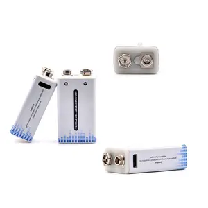 סיני מפעל מנסרתי ליתיום-יון Usb Li יון סוללה 9v 1000mah ליתיום נטענת סוללות