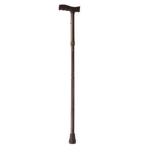 Canne rétractable en alliage d'aluminium HJK-A907L Bronze, légère et pliable, pour personnes âgées, aide à la mobilité - Product Image 3