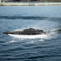 Bateau RC électrique grande vitesse Feilun FT011 55KM/H, télécommande 2.4G, moteur brushless, anti-retournement, système de refroidissement, jouet de course 65CM