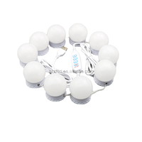 Lampu Cermin LED Tricolor Lampu Rias USB Peredup Lampu Cermin 45mm Bohlam Lampu Cermin Rias