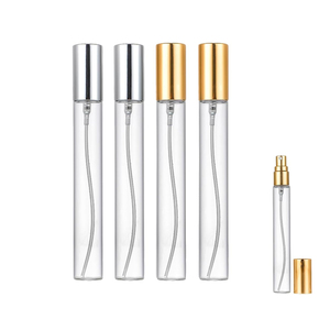 Envases de Perfume de Vidrio Transparente en Forma de Cilindro de 5ml 10ml 15ml 20ml, Mini Atomizador de Perfume Portátil, Logotipo Personalizado Gratuito, 100 Unidades - Product Image 1