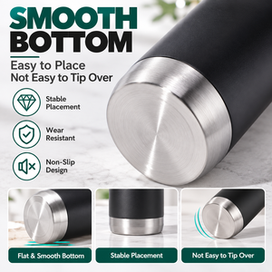 Botella de Agua Aislada al Vacío de Acero Inoxidable 304 con Pajita y Asa de Transporte, Termo Deportivo Portátil para Viajes al Aire Libre - Product Image 2