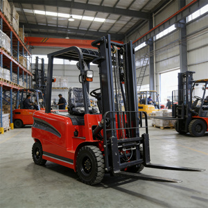 Новинка - Электрический вилочный погрузчик 3 тонны - для тяжелых подъемных работ с боковым смещением и наклонной платформой - Product Image 3