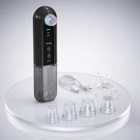 Nettoyeur de pores facial électrique amélioré chaud et froid, machine à aspiration des points noirs, outil de nettoyage en profondeur avec sondes remplaçables