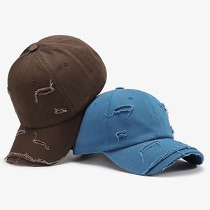 Gorra de Béisbol de Algodón Ajustable Personalizada para Hombre, Gorra Desgastada Bordada, Gorra Informal Tipo Dad Hat - Product Image 3