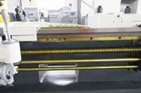 Q1319 HTMC Tour à fileter les tuyaux horizontal manuel, alésage de broche 200 mm, robuste, pour l'industrie pétrolière, OCTG, tiges de puits, tubes de forage, 1500 mm