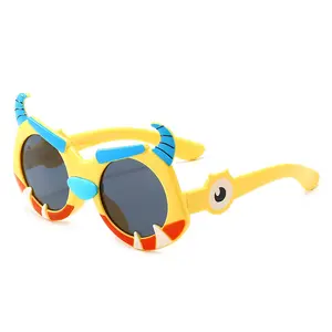 animados becerro Tac lentes gafas de sol polarizadas 2020 última moda Niño niñas de dibujos animados gafas de sol