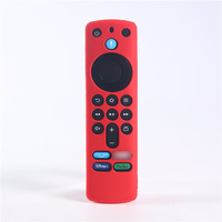 Funda protectora de silicona para mando a distancia, funda antideslizante y a prueba de polvo, color verde/rosa luminoso, para mando a distancia de TV Ama-zon T105