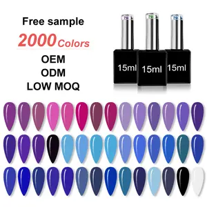 China Gel Manufacturer LIght Colors Nail Gel Uv Gel Soak Off OEM/ODM UV/LED Gel Nail Polish