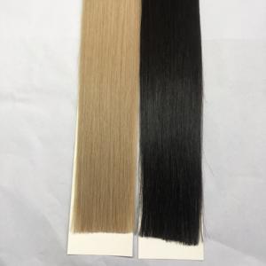 Двойная тянутая машина Уток полная кутикула неповрежденные плетеные волосы русские натуральные плоские гусеницы наращивание волос - Product Image 5