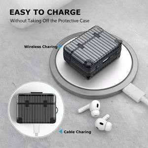 Logo de luxe dessin animé sans fil écouteur couverture Silicone casque de protection pour fleur Airpods 2 étui en cuir pour Airpods <span class=keywords><strong>Pro</strong></span> 2 - Product Image 4