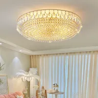 Nouvelle Plafonnier LED Rond Moderne et Simple en Cristal K9, Style Nordique, 12W 18W 24W 36W, pour Chambre, Salon, Salle à Manger