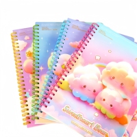 Benutzer definiertes Logo Making Maleaf Bookry Schreib buch Hardcover Spiral Notebook mit farbigem Indrawing Bookser Paper CN;ZHE Preis 80 A5