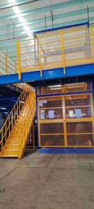 Plateforme de mezzanine personnalisable en acier, rayonnages industriels robustes en acier thermolaqué pour entrepôt, rayonnages de stockage pour grenier - Product Image 4