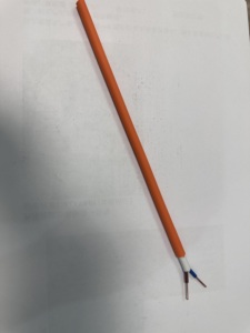 Màu Đỏ/màu cam 2C 1.5mm2 2.5mm2 rắn đồng trần 2 lõi lá chắn an ninh báo cháy đánh giá Cáp kháng - Product Image 5